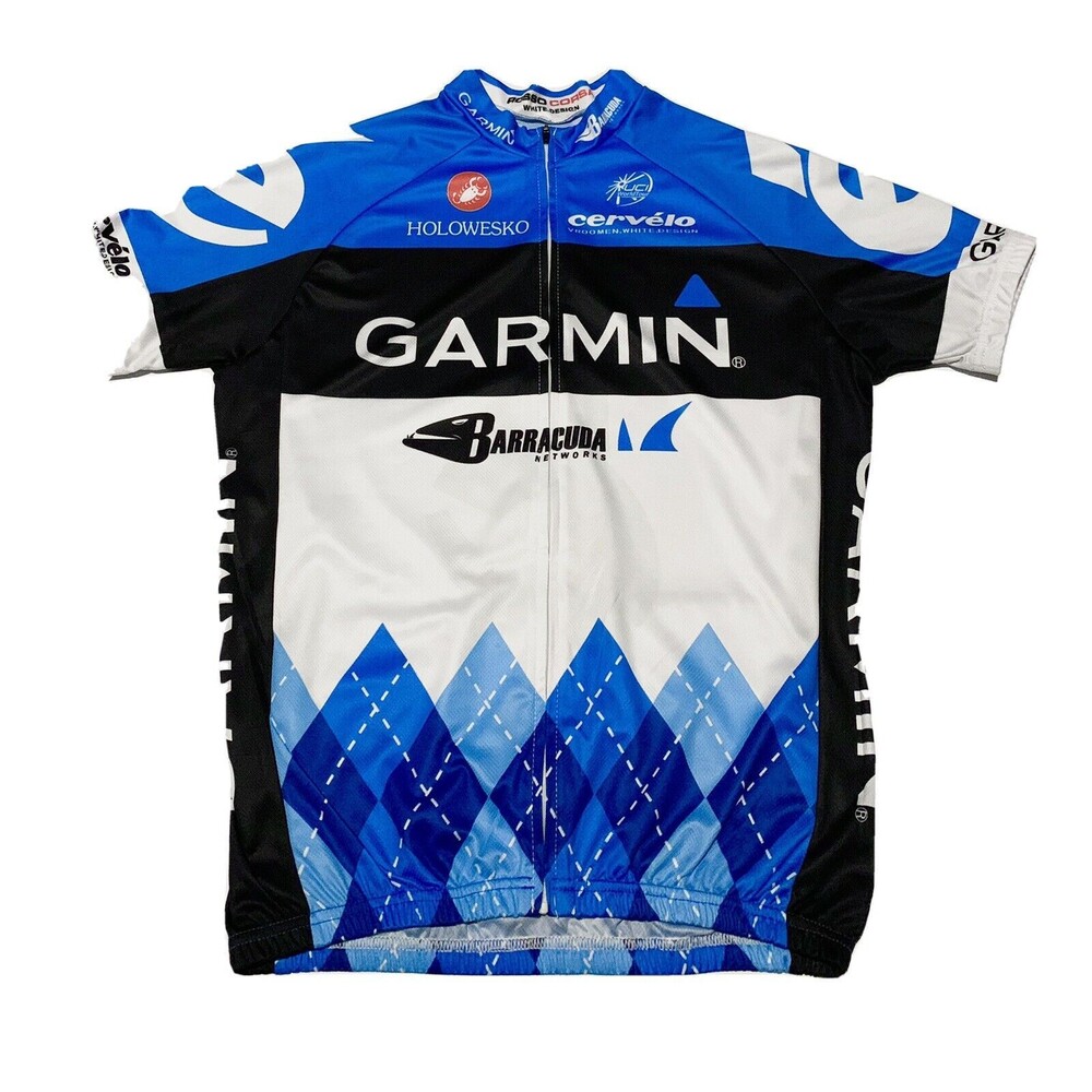Garmin Barracuda Pro cycling Team Full Zipp Cycling jersey 2012 Cervélo Large